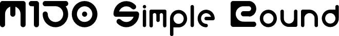 M150 Simple Round Font