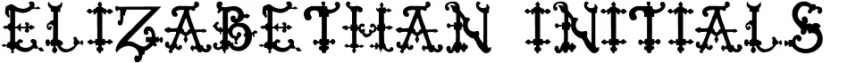 Elizabethan Initials TFB