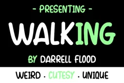 Walking Font