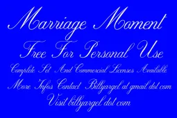 Marriage Moment Font