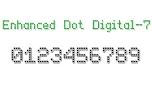 Enhanced Dot Digital-7 Font