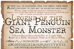 Legend of the Giant Penguin Sea Font
