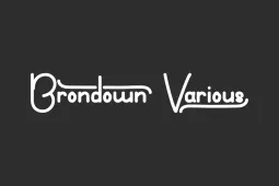Brondown Various Font