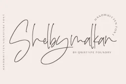 Shelbymalkan Font