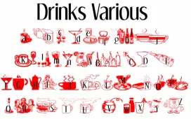 Drinks Various Font