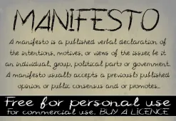 CF Manifesto Font