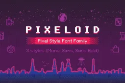 Pixeloid Font