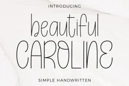 Beautiful Caroline Font