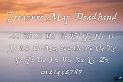 Treasure Map Deadhand Font