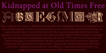Kidnapped at Old Times Free Font