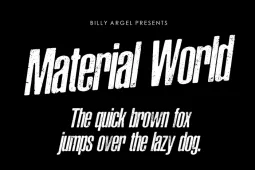 Material World Font
