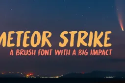 Meteor Strike Font