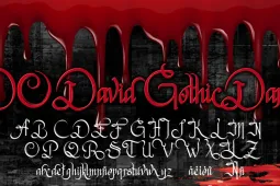 DO David Gothic Dark Font