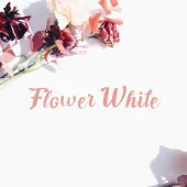 Flower White Font