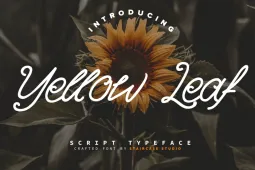 Yellow Leaf Font