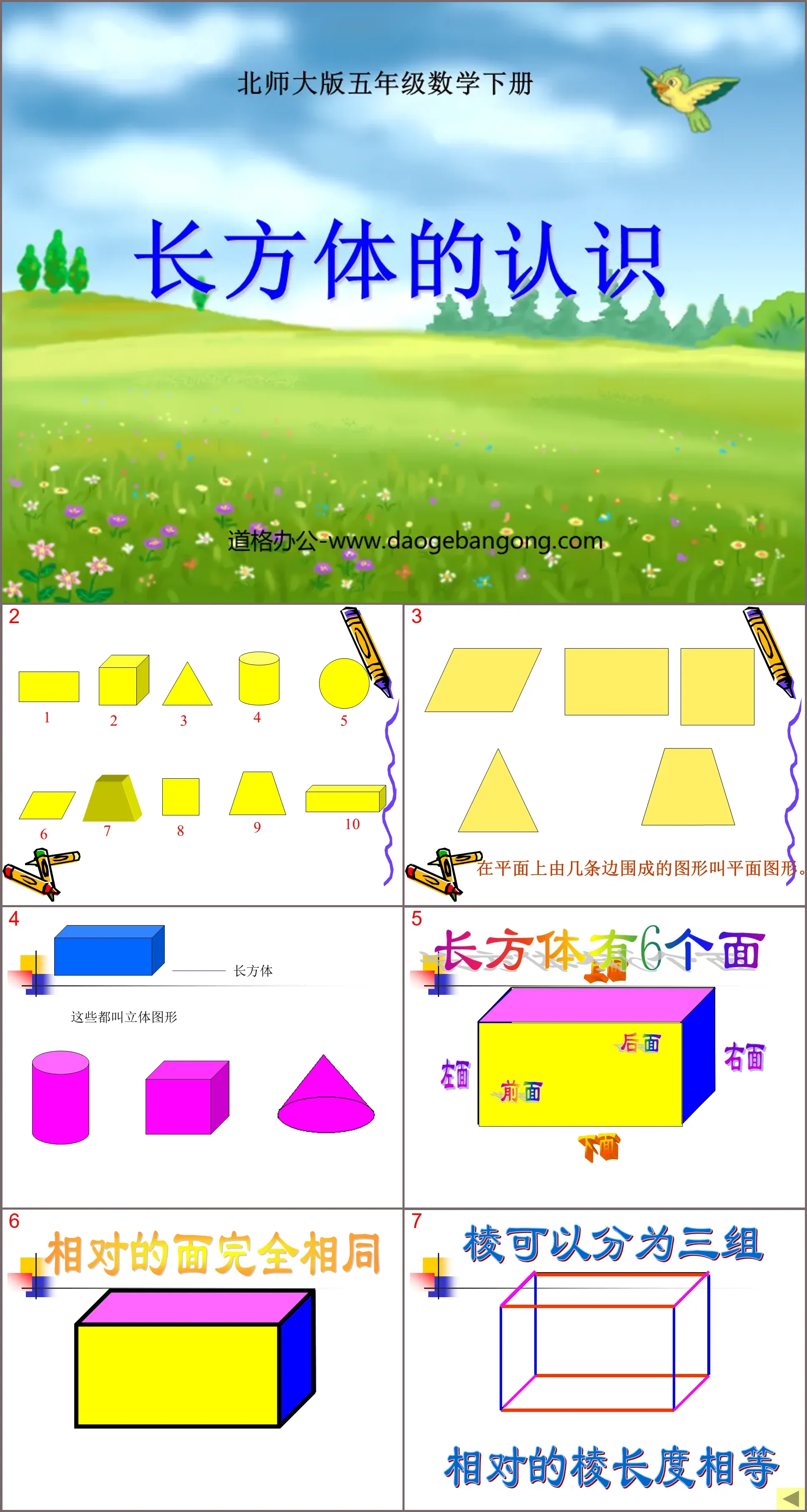 "Understanding of Cuboids" Cuboid PPT Courseware 2