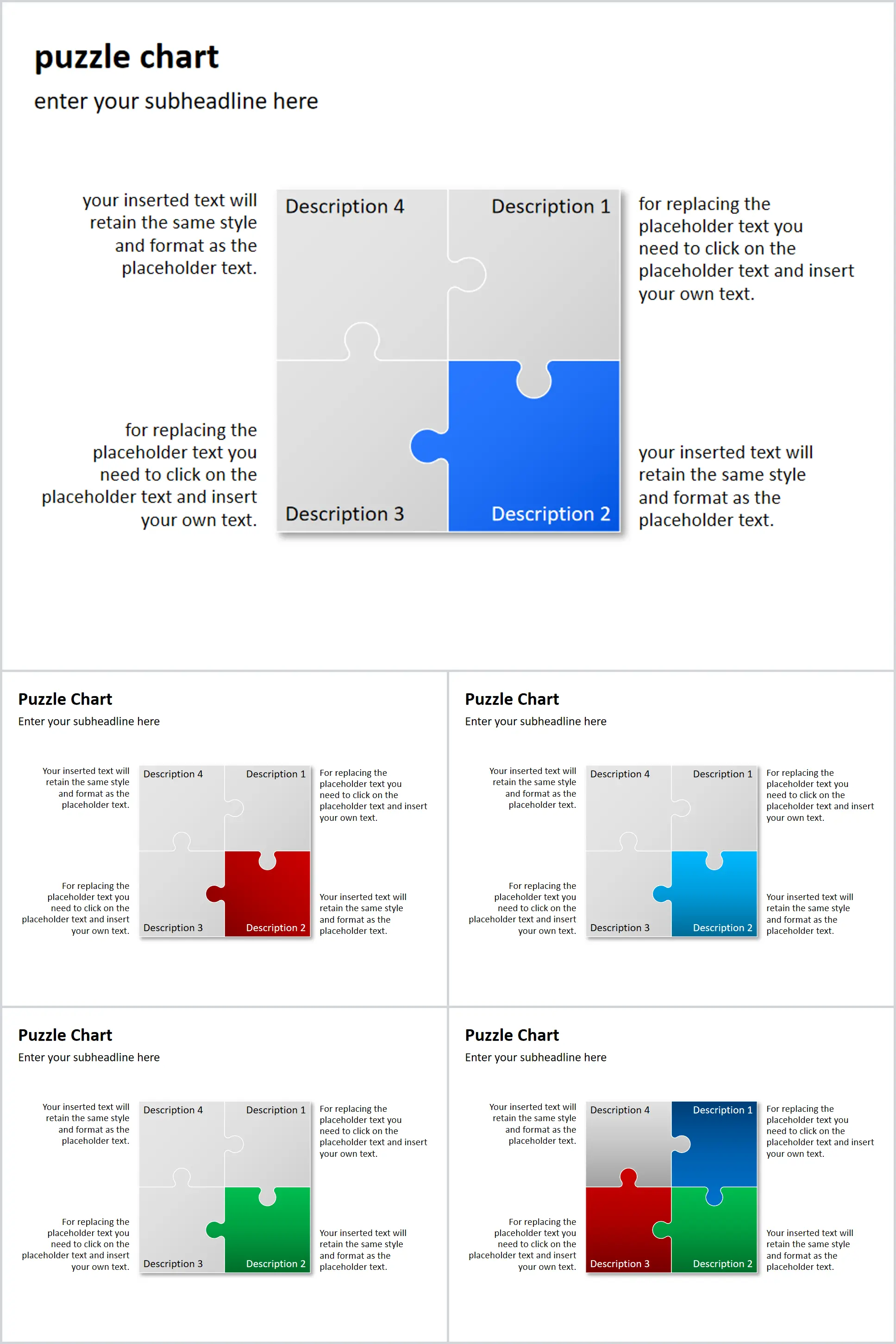 Un ensemble de modèles de graphiques PPT concis et raffinés