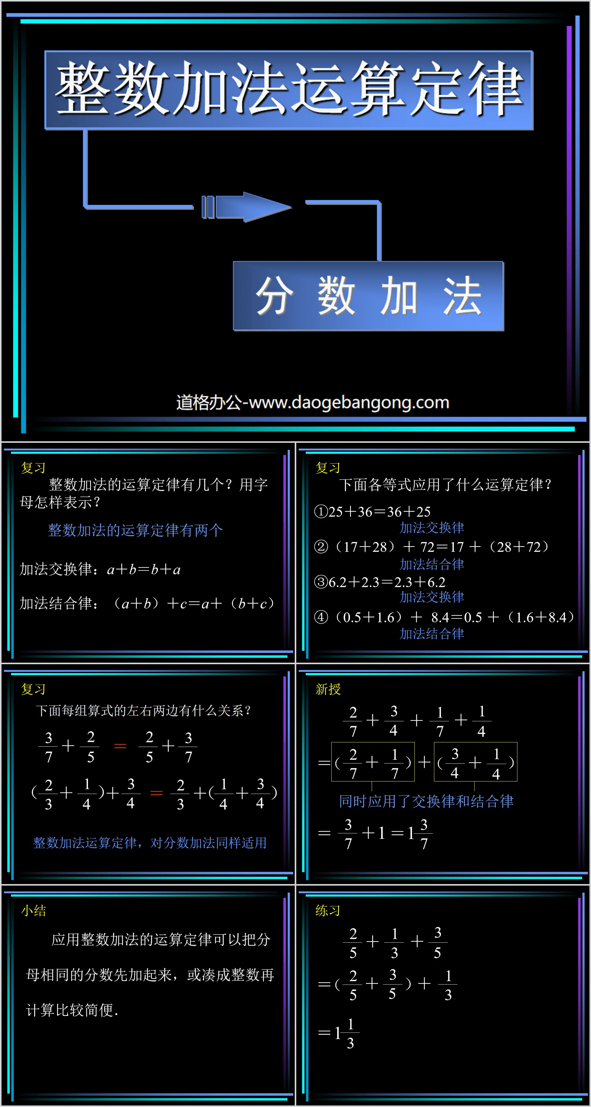 《分数的加法和减法》PPT课件
