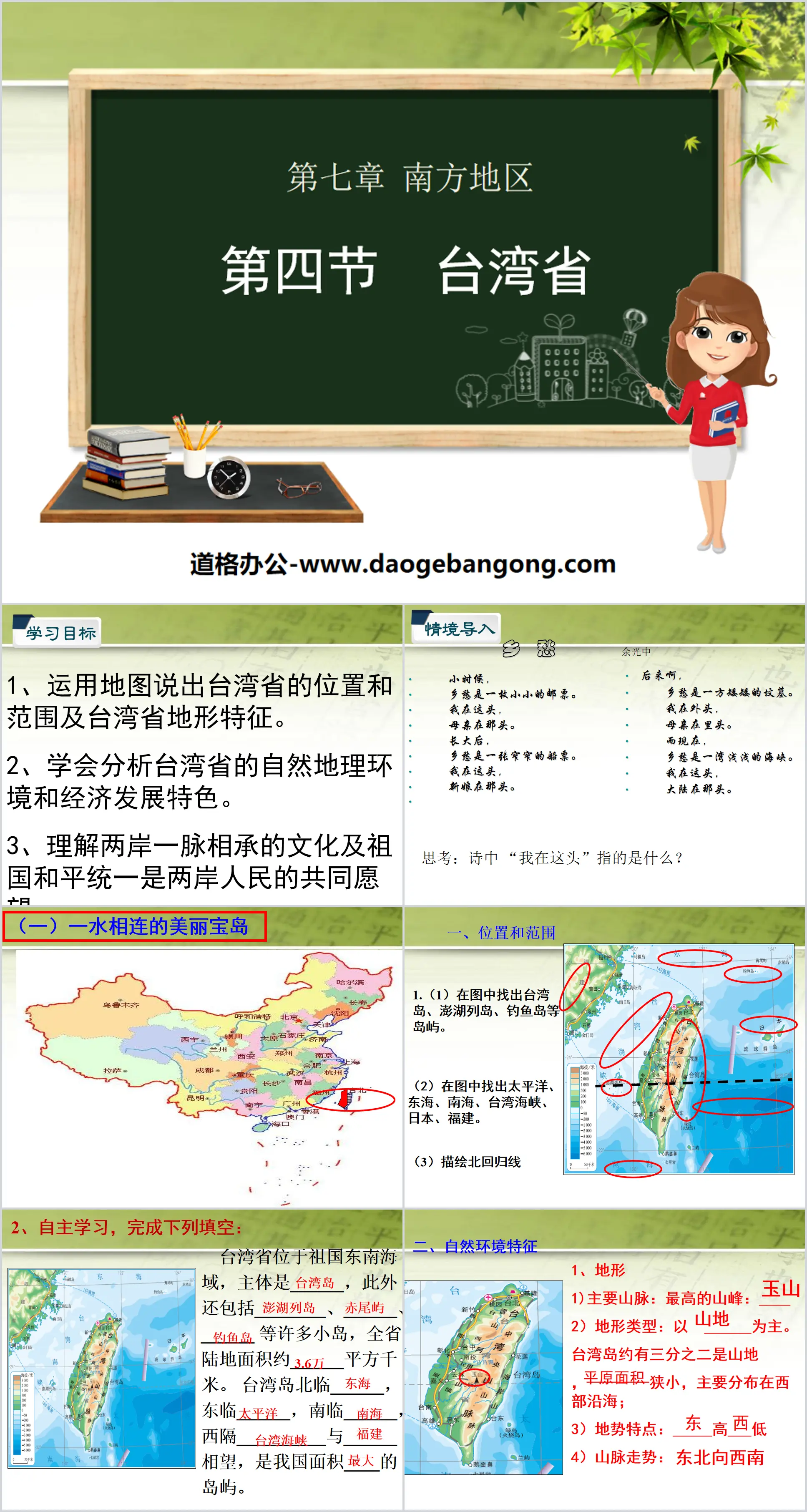 "Taiwan Province" PPT courseware download