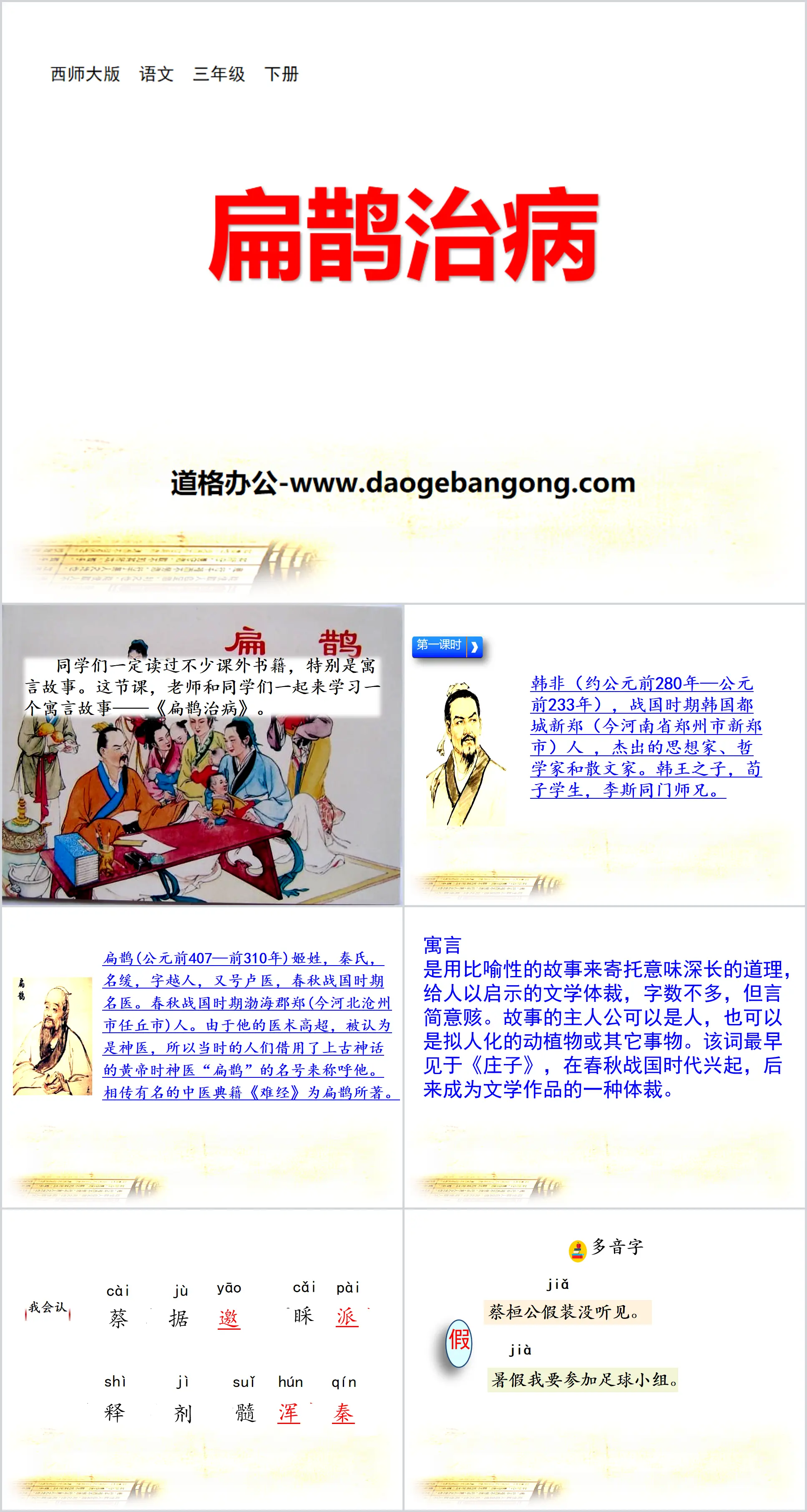 《扁鹊治病》PPT
