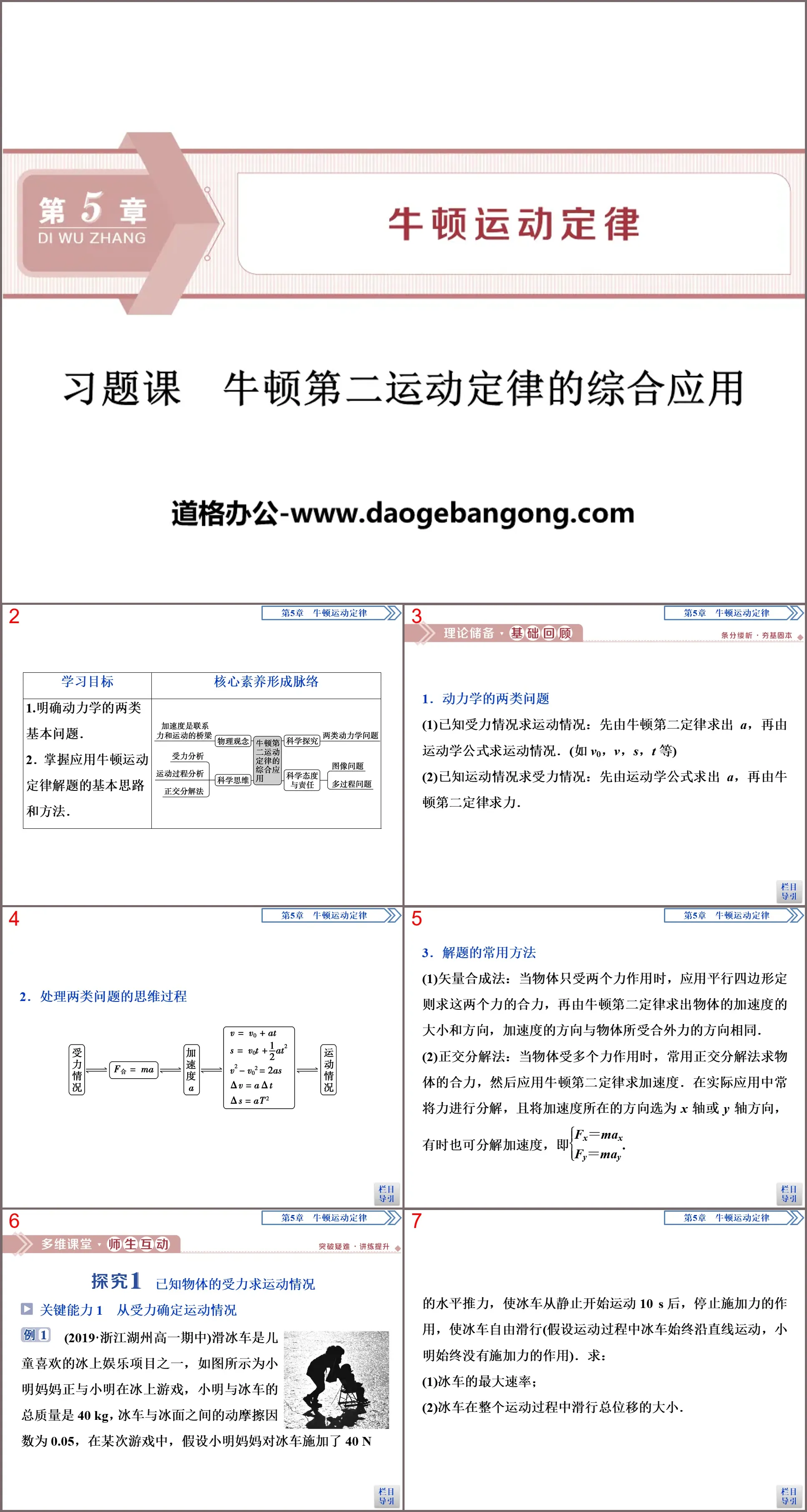 《牛顿第二运动定律的综合应用》牛顿运动定律PPT