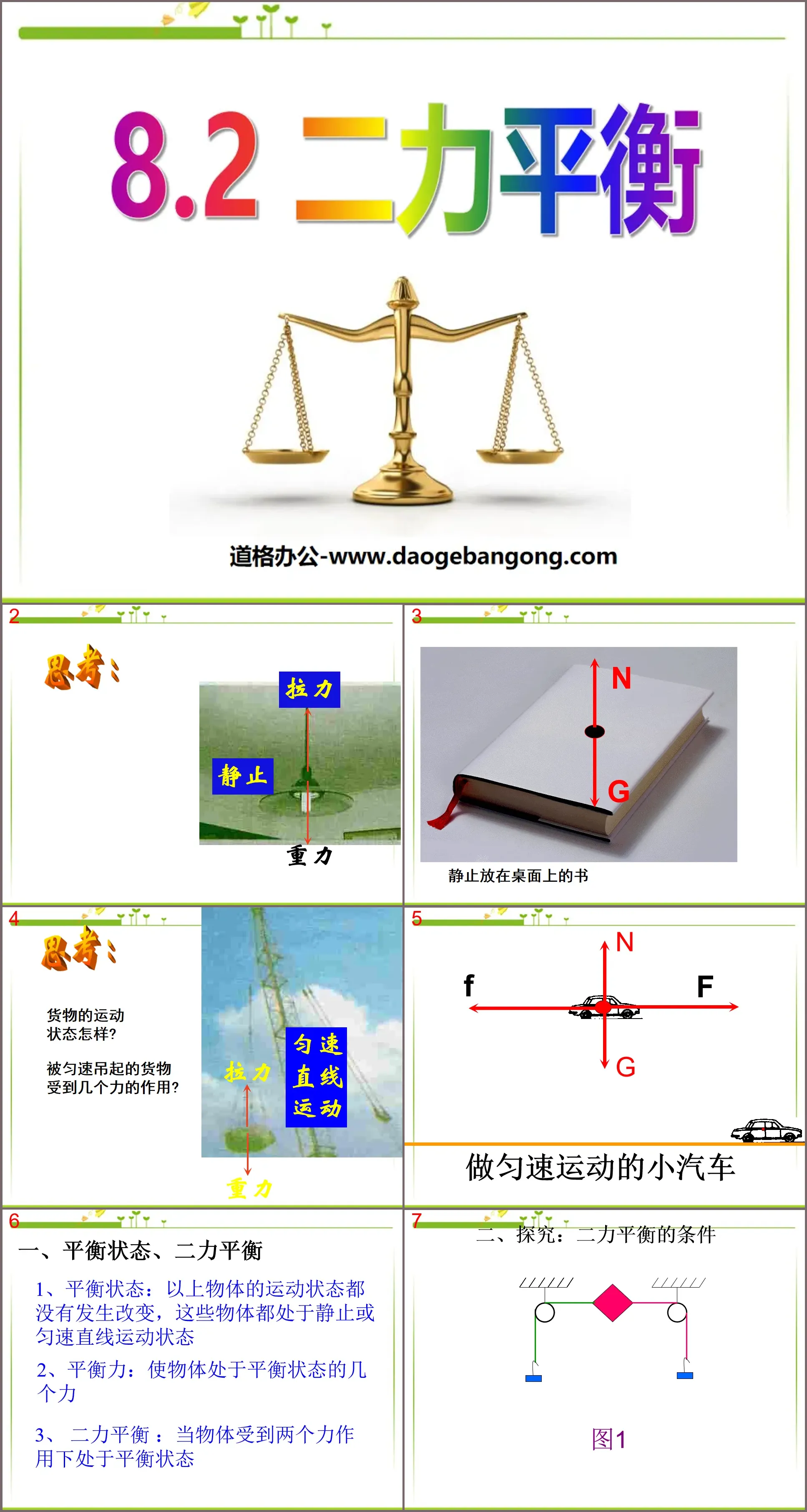 《二力平衡》运动和力PPT课件6
