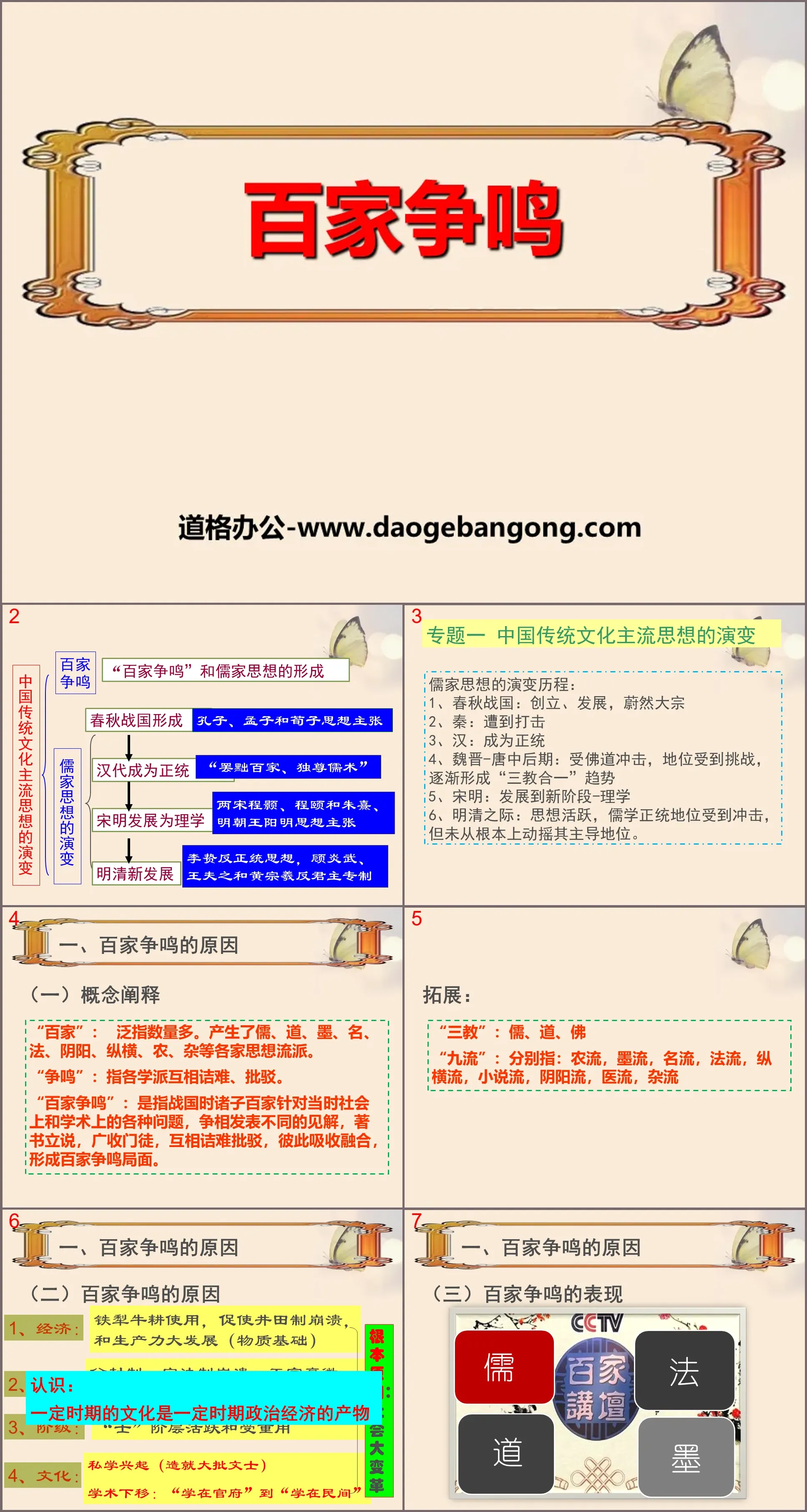 《百家争鸣》PPT下载