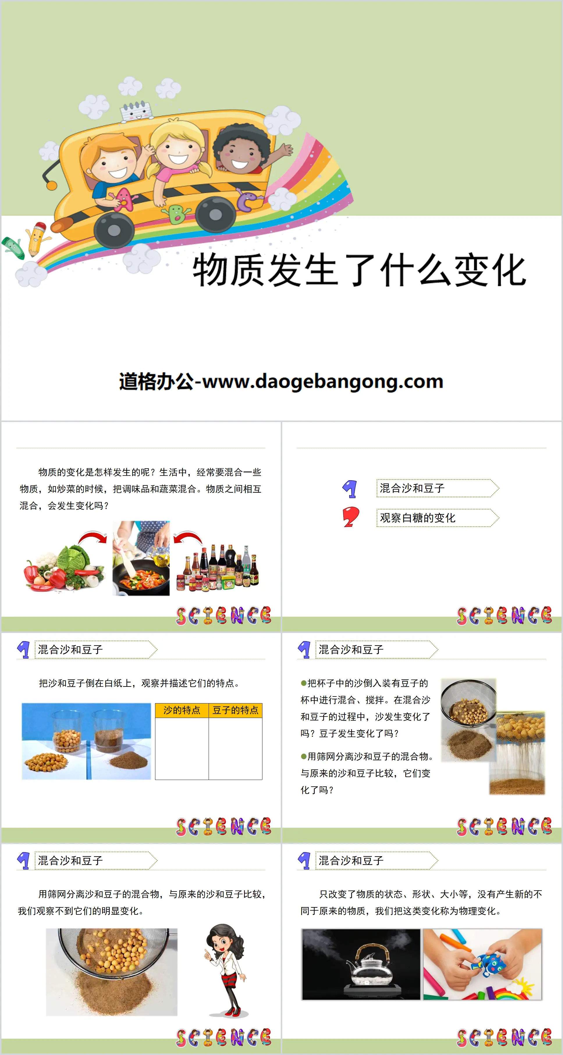 《物质发生了什么变化》物质的变化PPT
