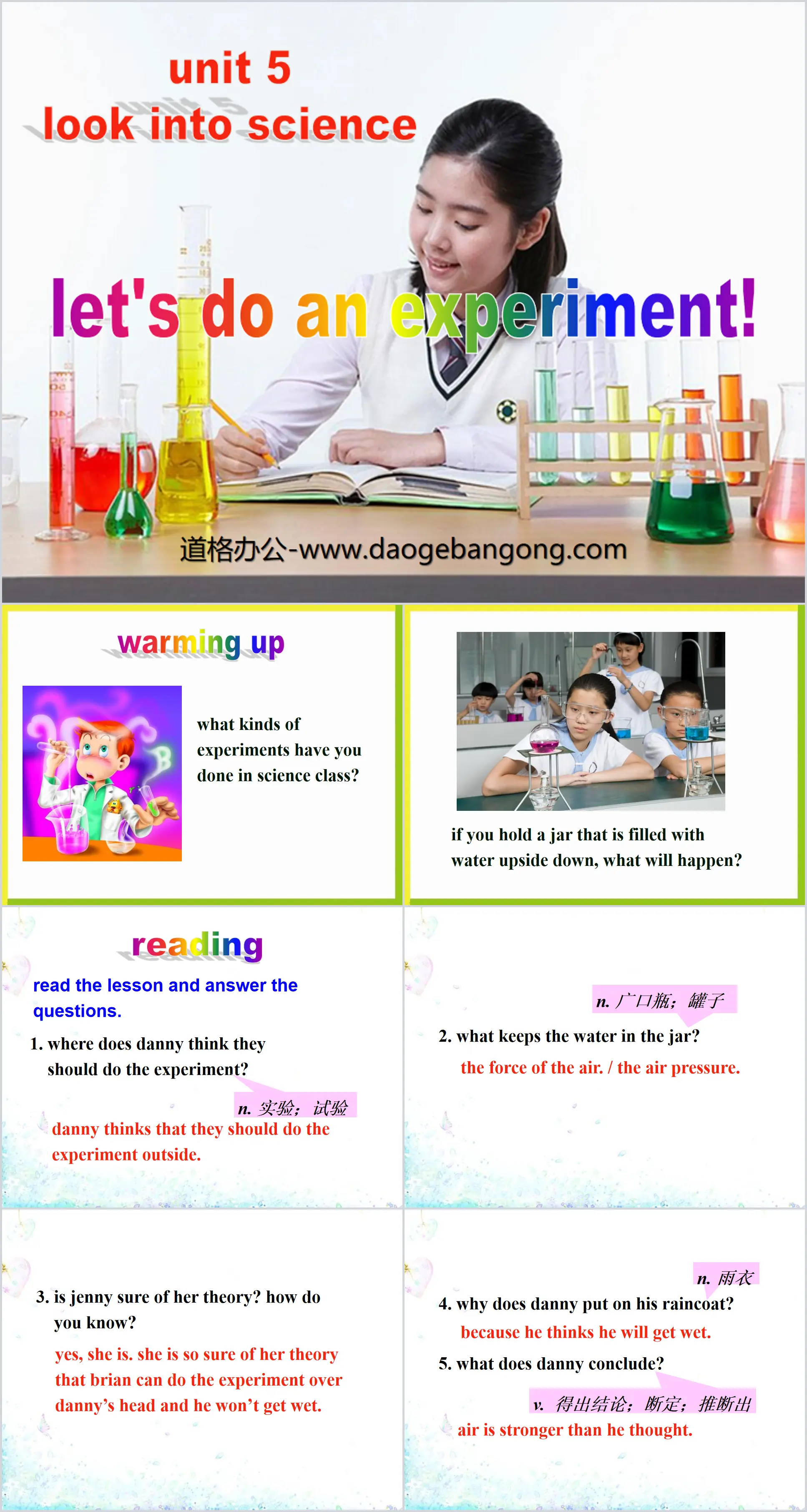 《Let's Do an Experiment》Look into Science! PPT免费课件
