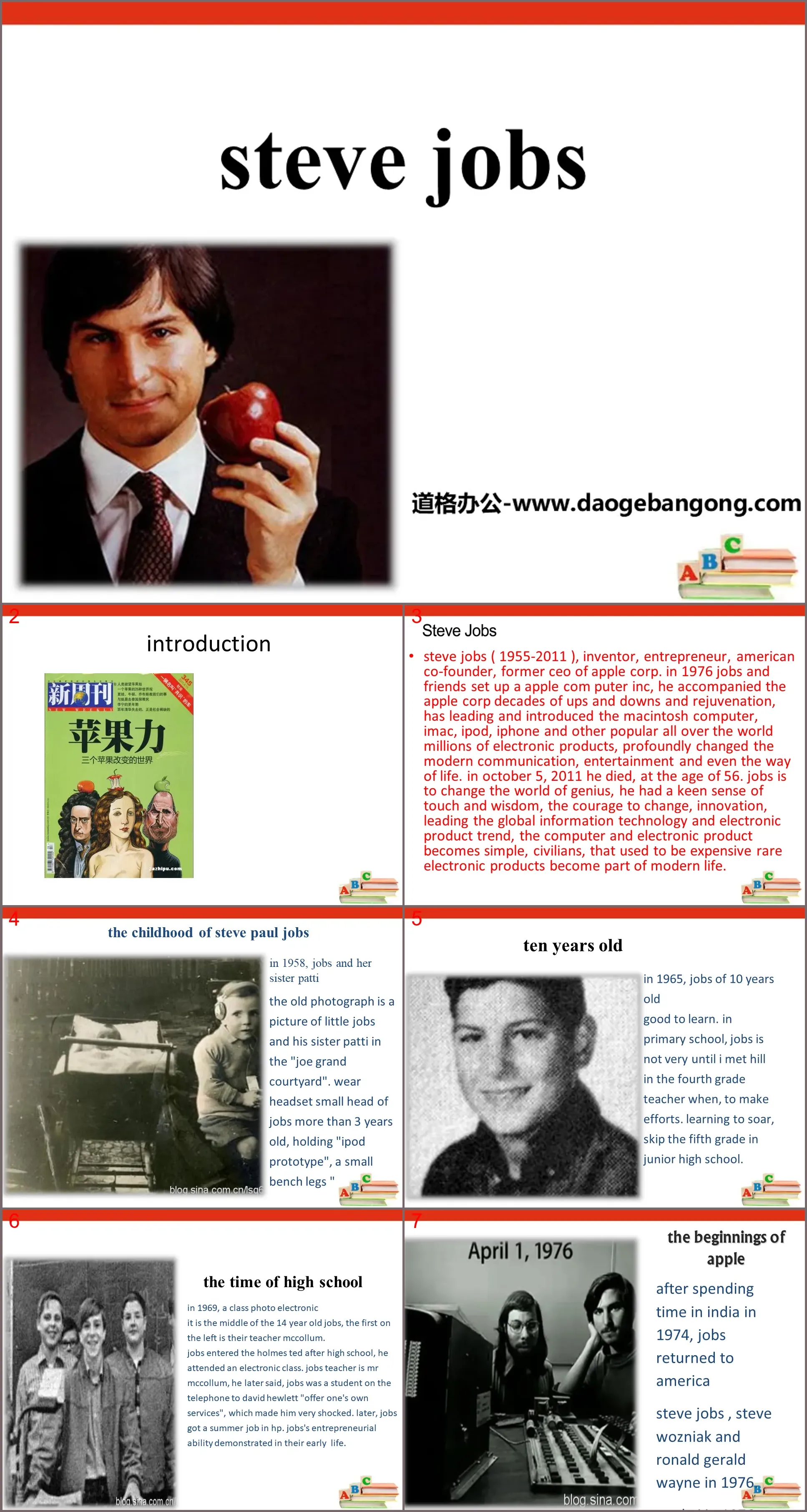 《Steve Jobs》PPT