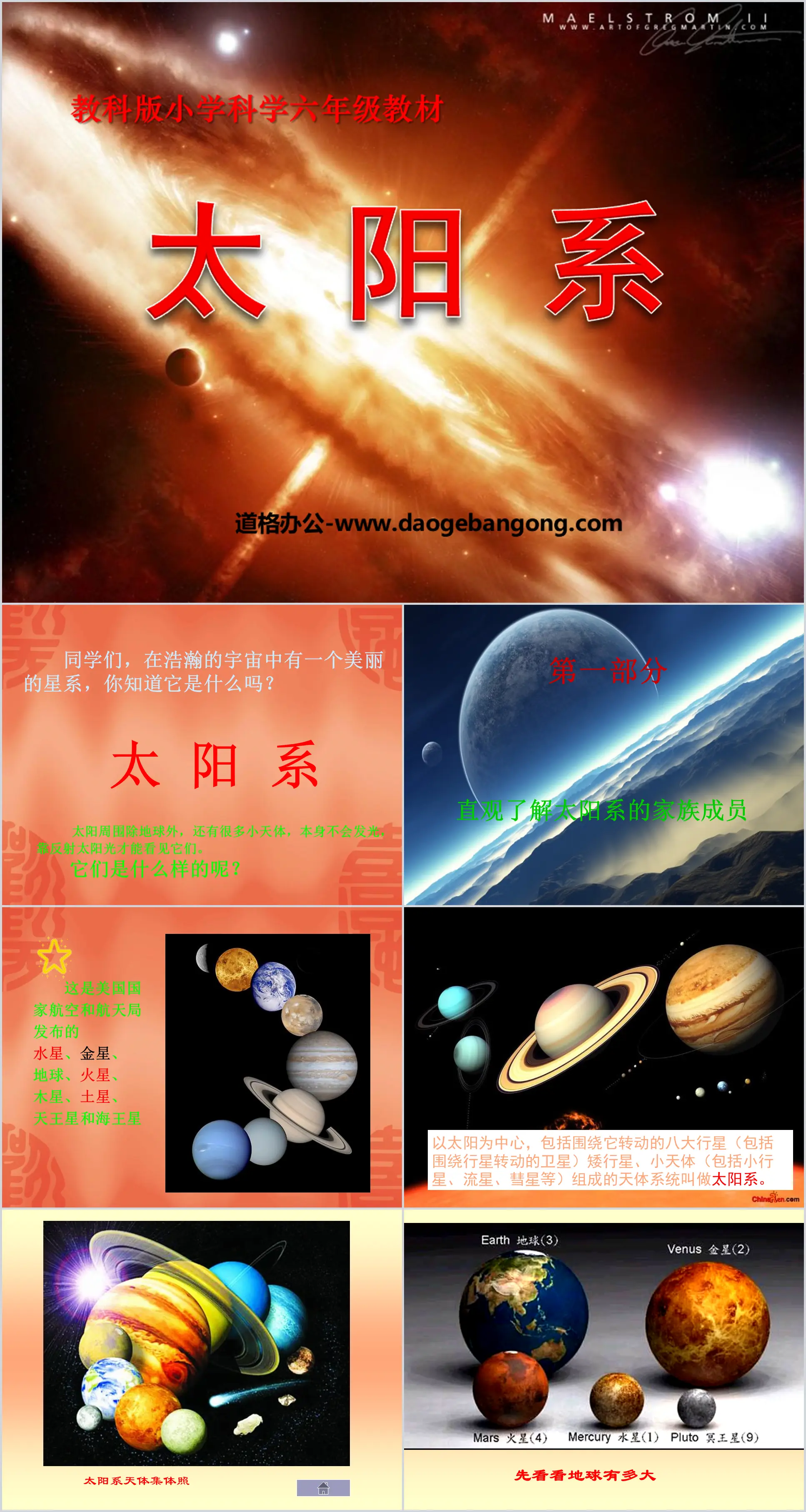 《太阳系》宇宙PPT课件
