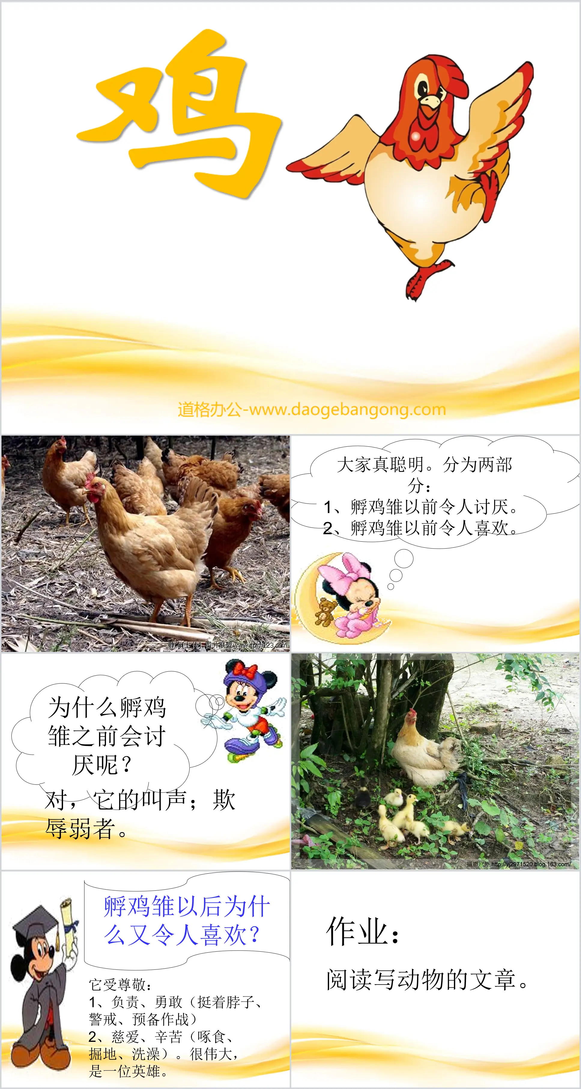 "Hen" PPT courseware download 2