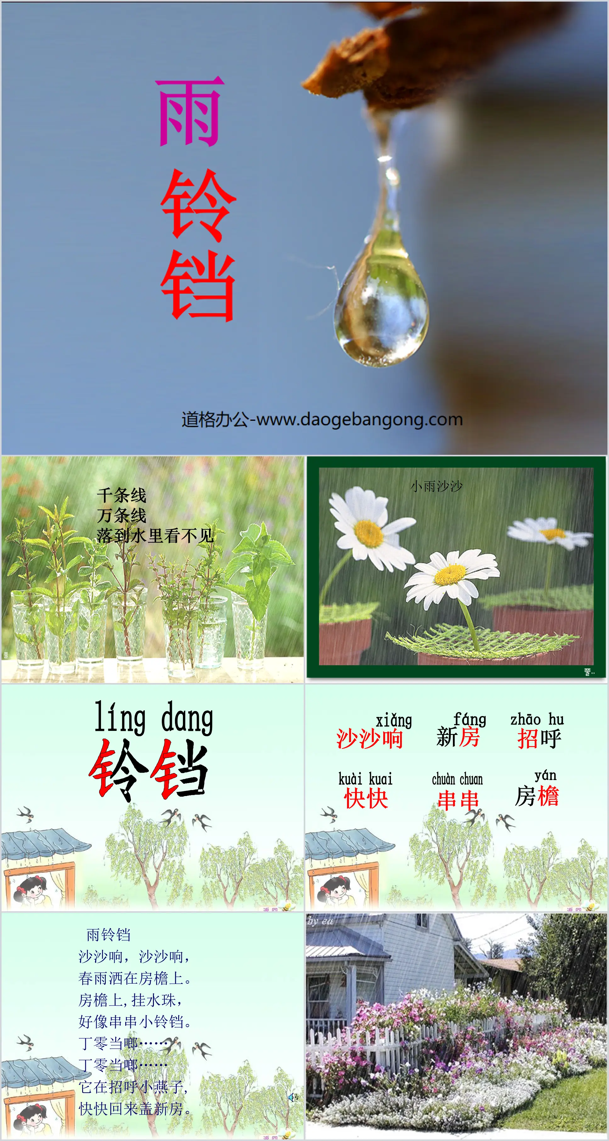 Didacticiel PPT « Rain Bells » 3