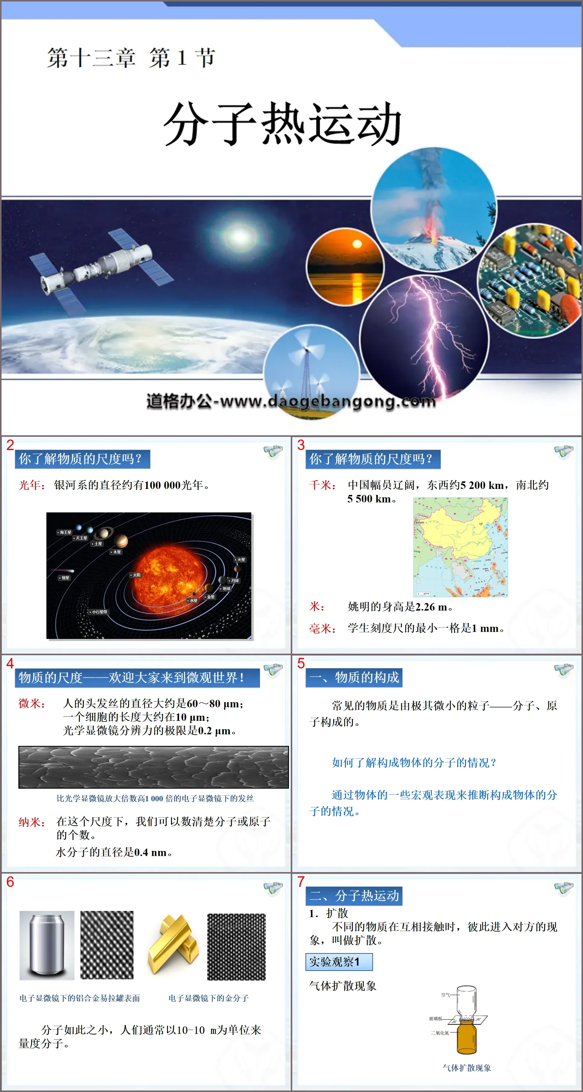 Cours PPT sur l'énergie interne « Mouvement thermique des molécules »