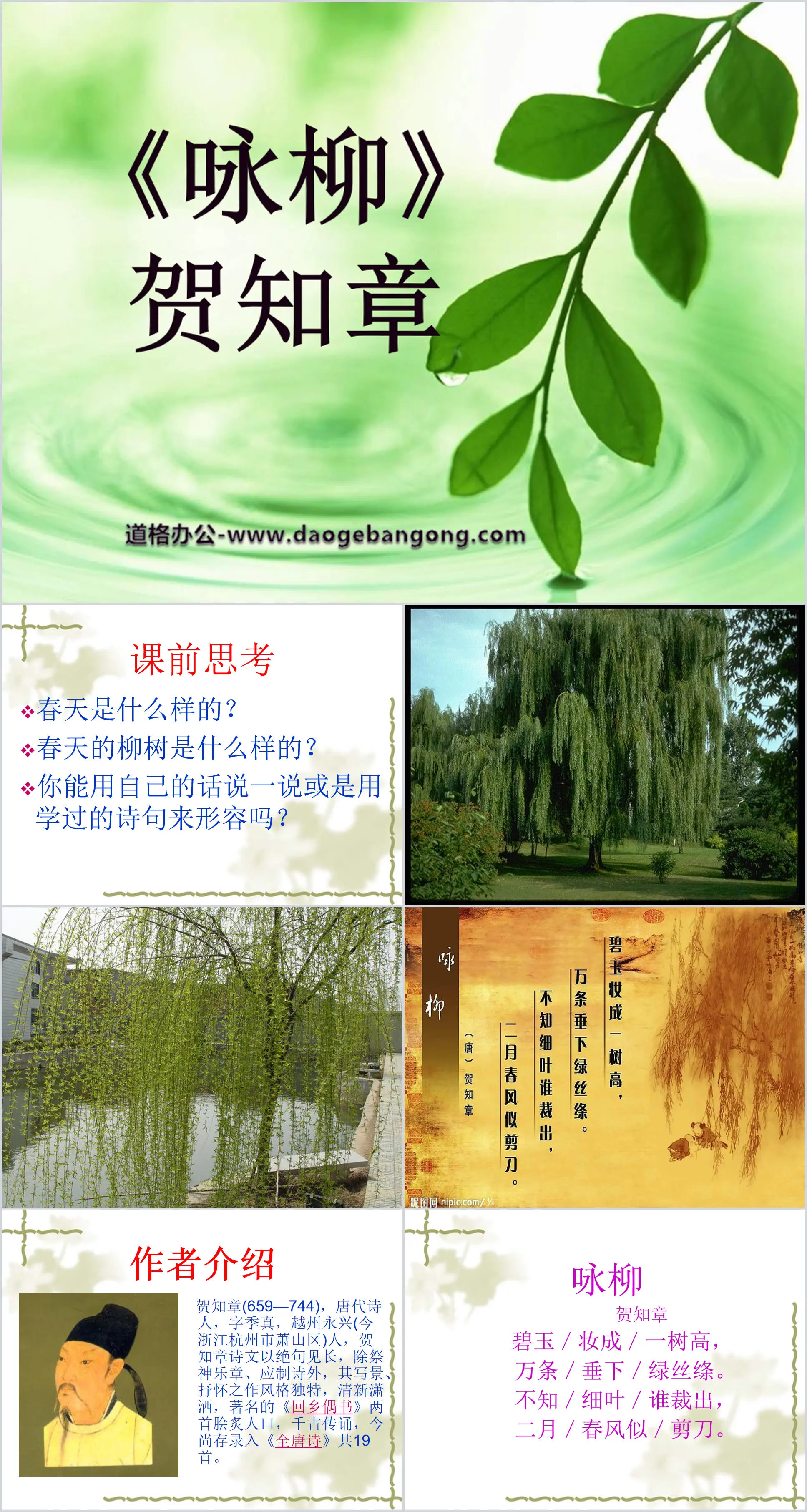 Cours PPT « Yong Willow » 6