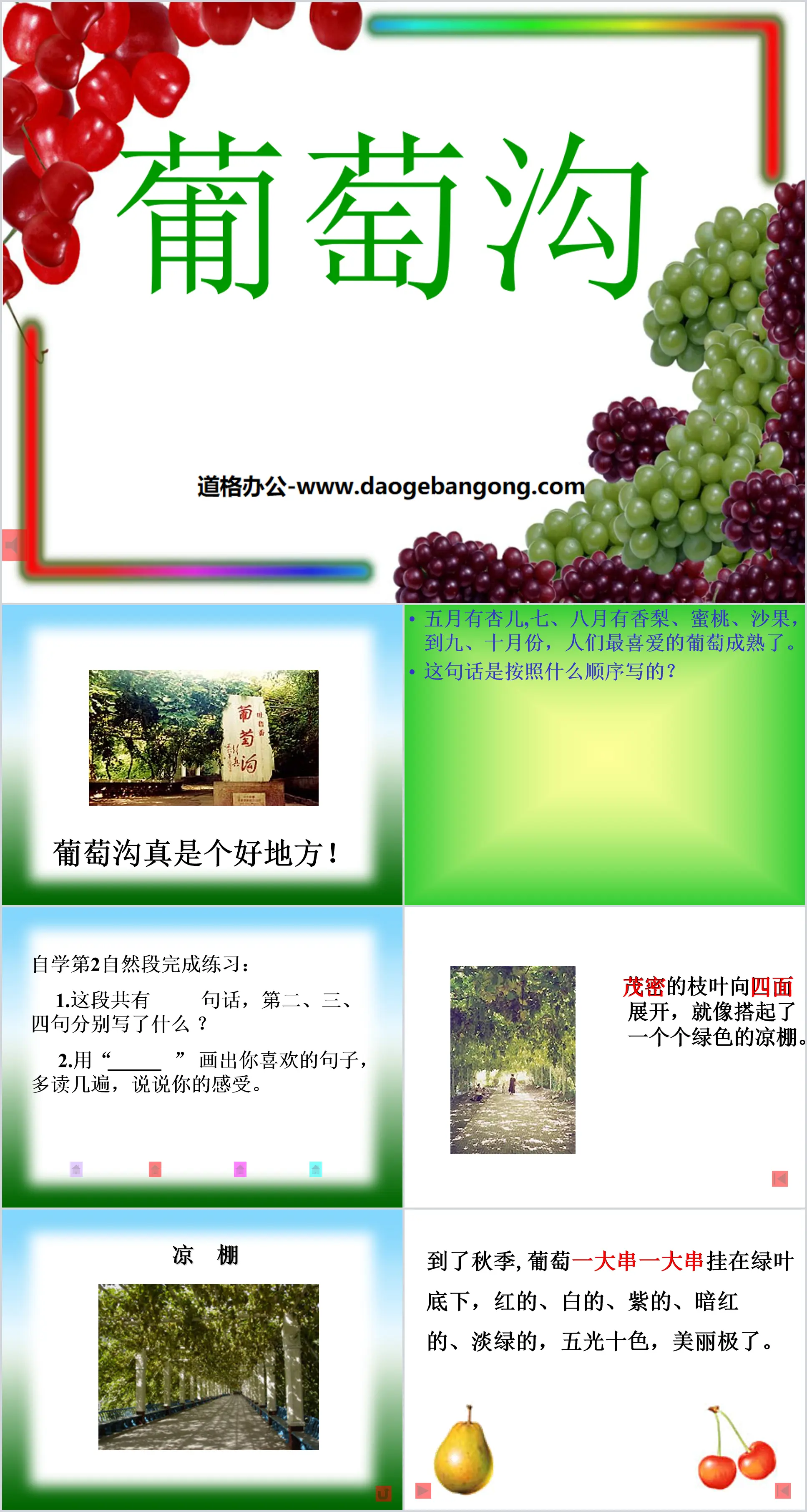 "Grape Valley" PPT courseware