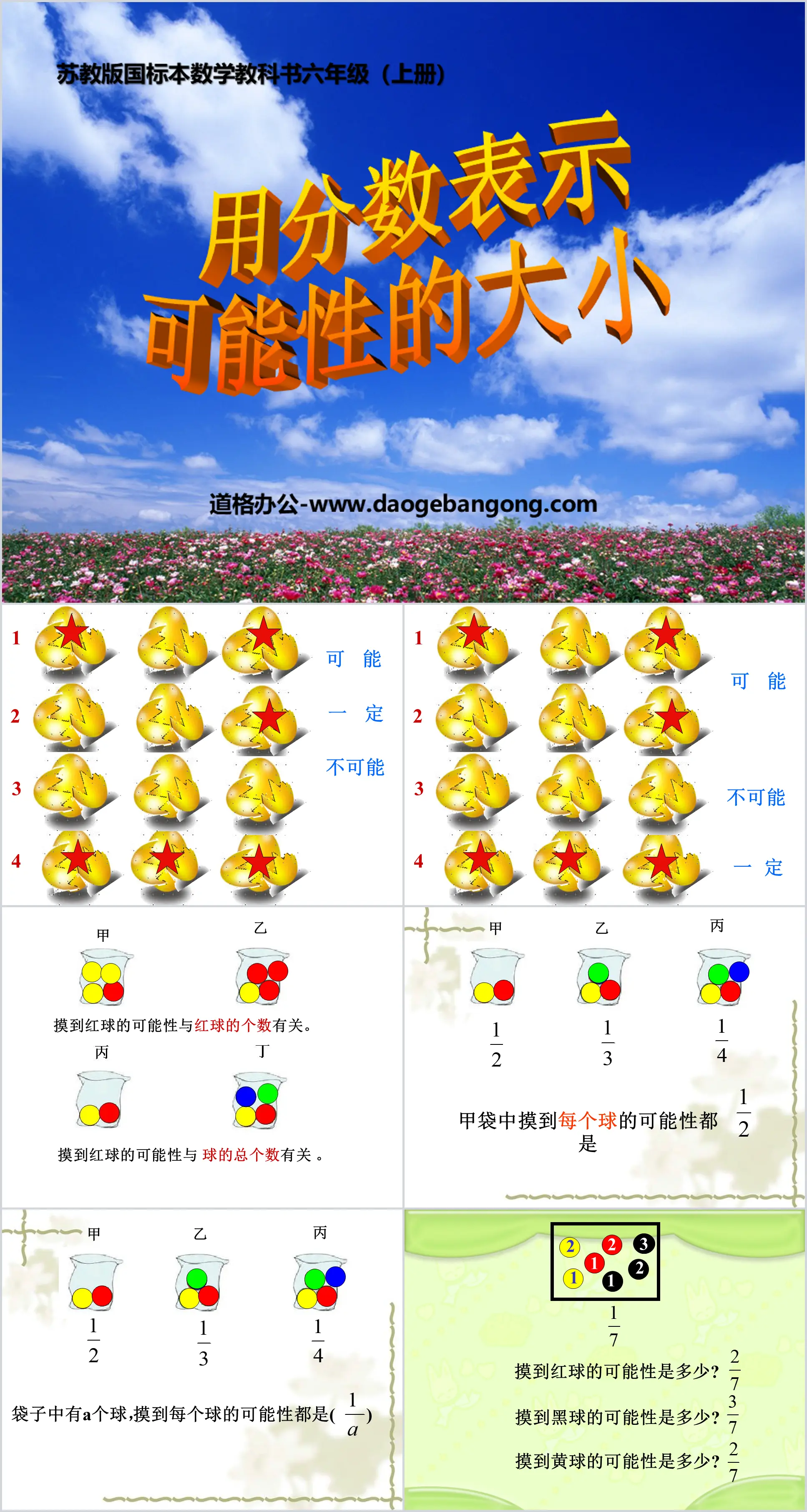 《用分数表示可能性的大小》可能性PPT课件2
