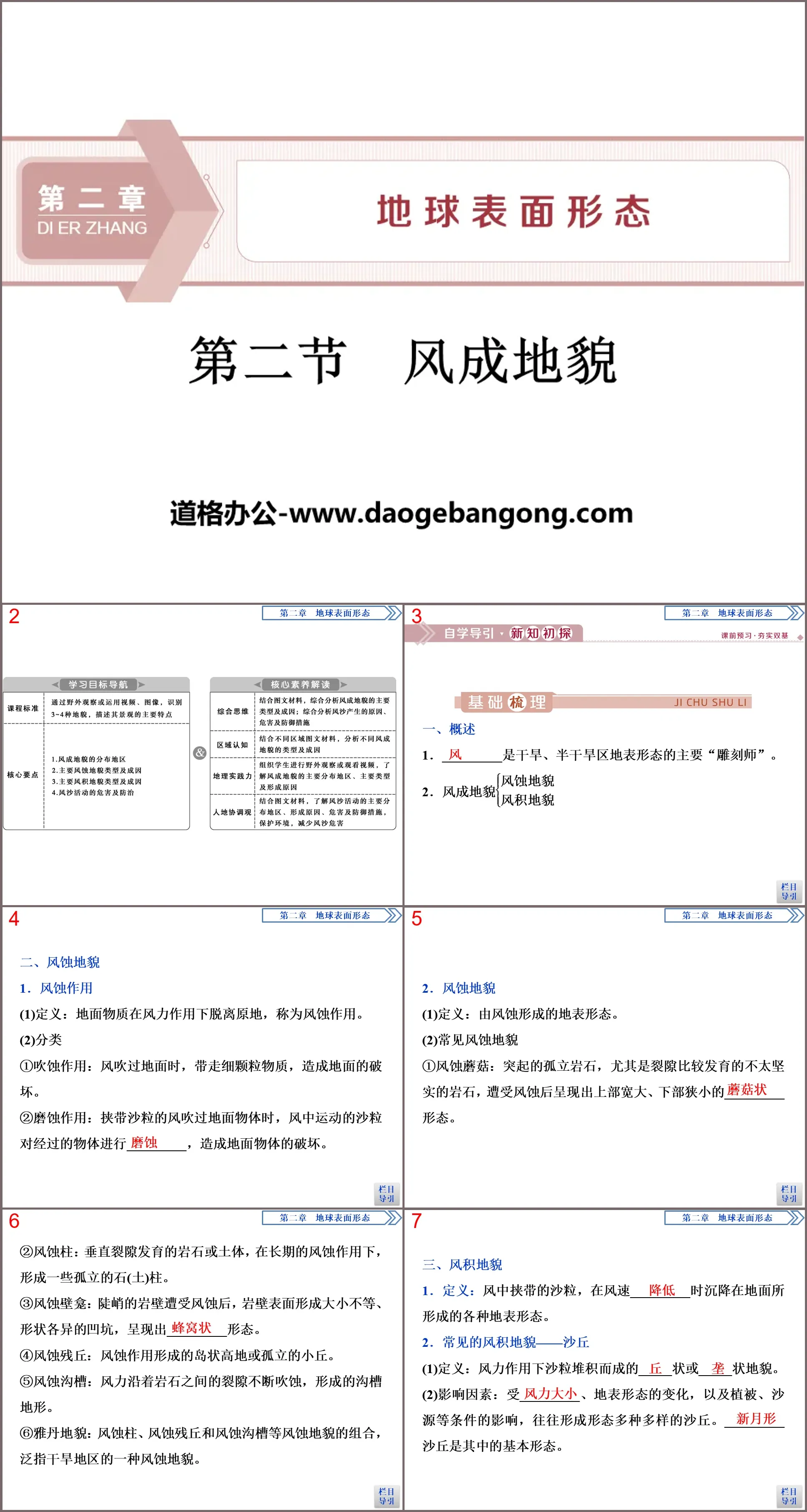 《风成地貌》地球表面形态PPT课件