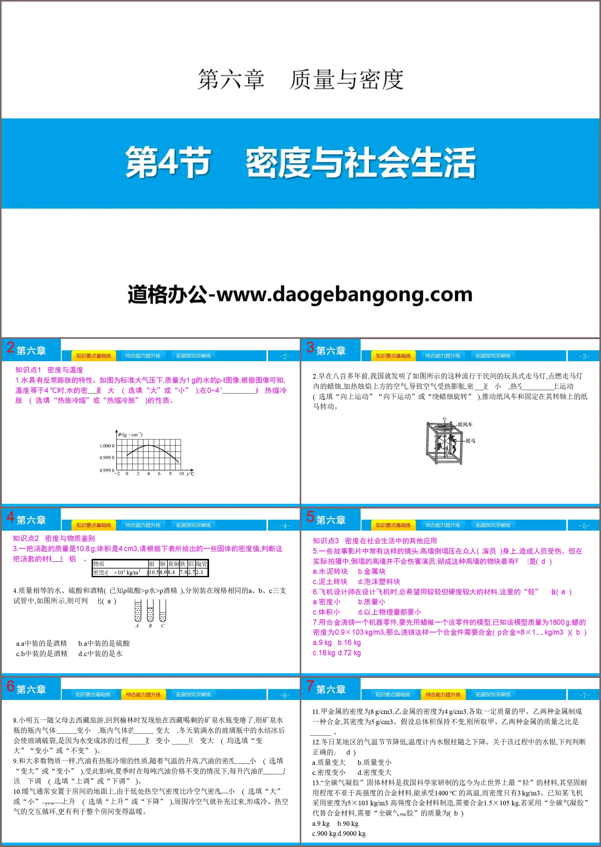 《密度与社会生活》质量与密度PPT下载