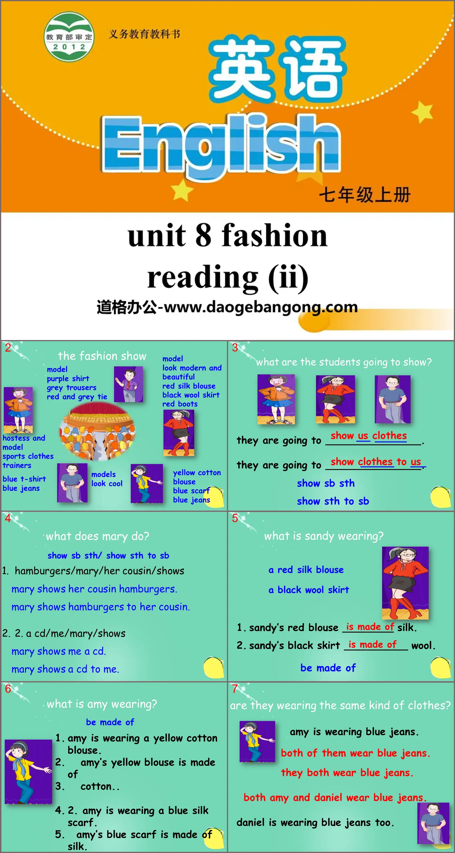 《Fashion》ReadingPPT课件