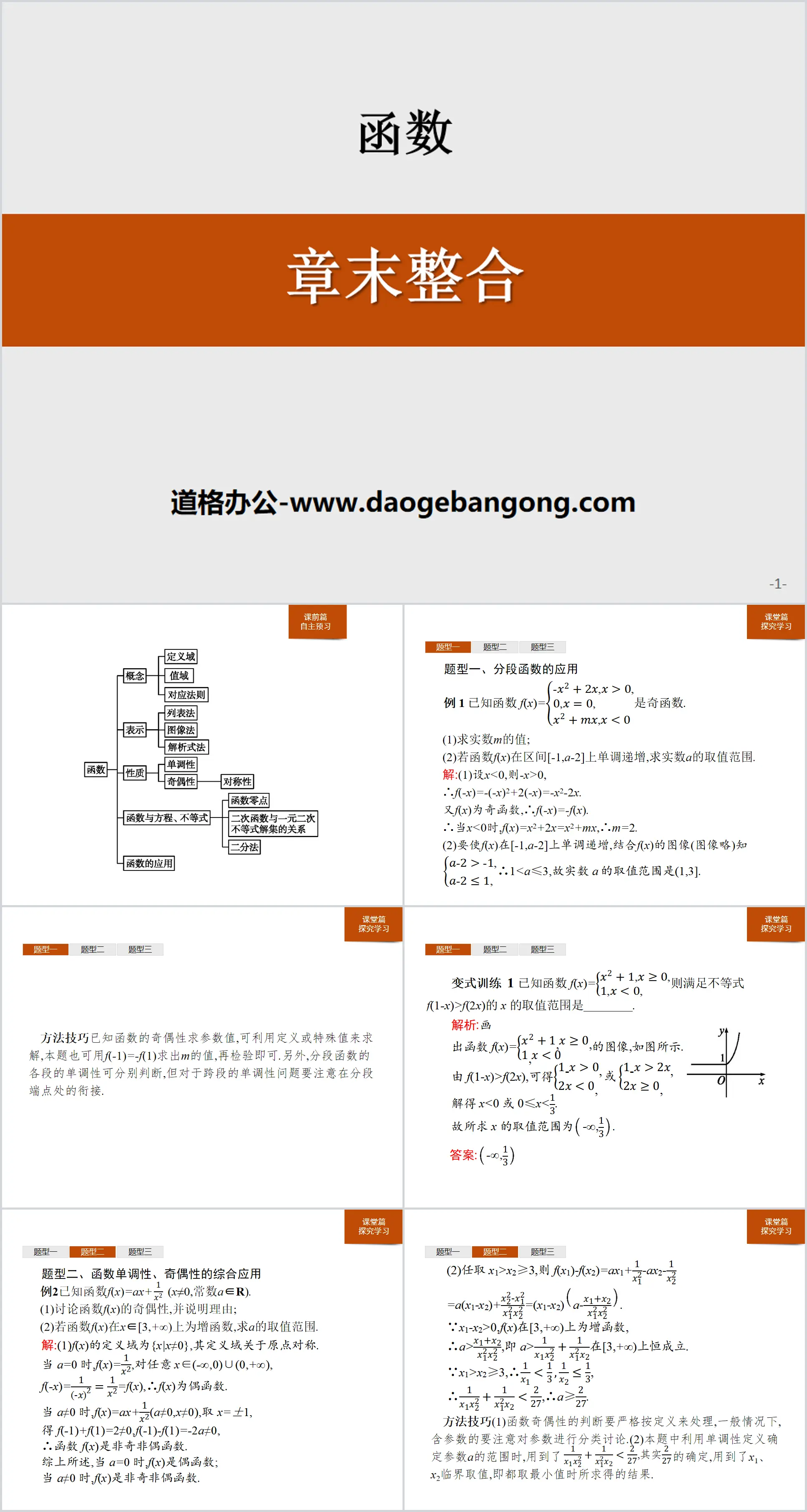 《章末整合》函数PPT
