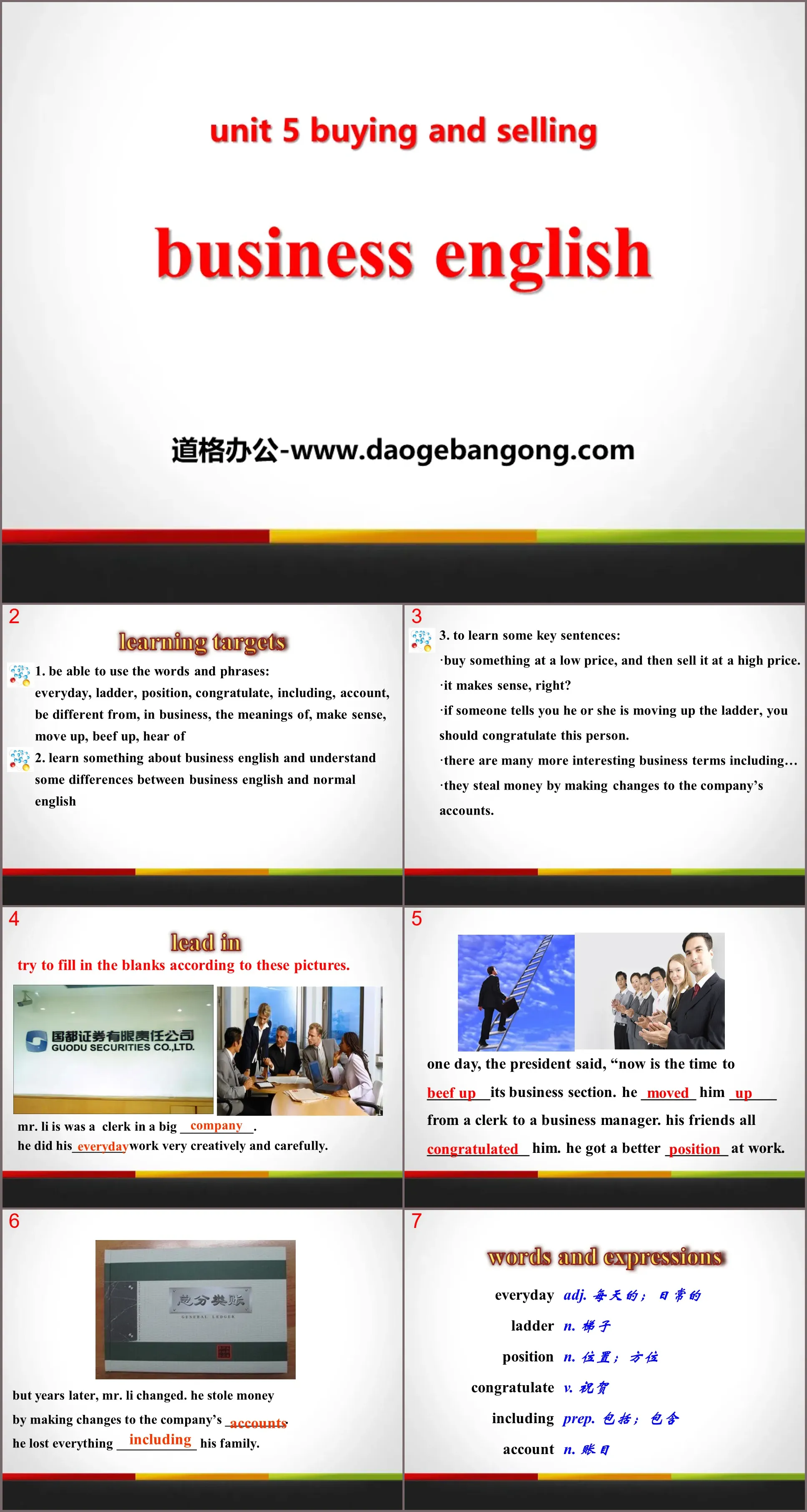 《Business English》Buying and Selling PPT教学课件