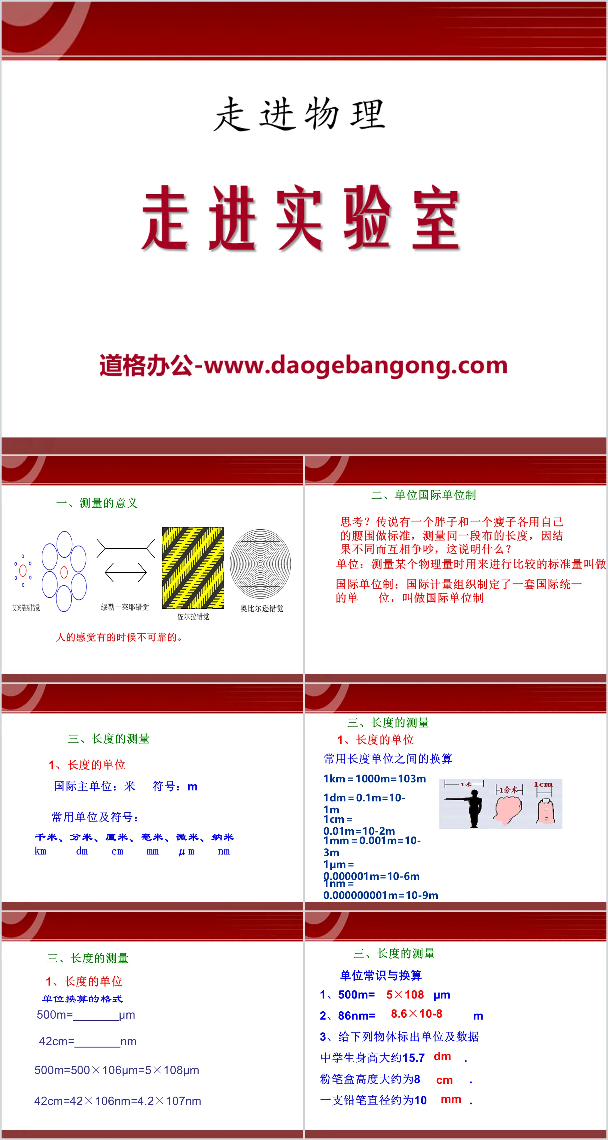 "Into the Laboratory" into the physics PPT courseware