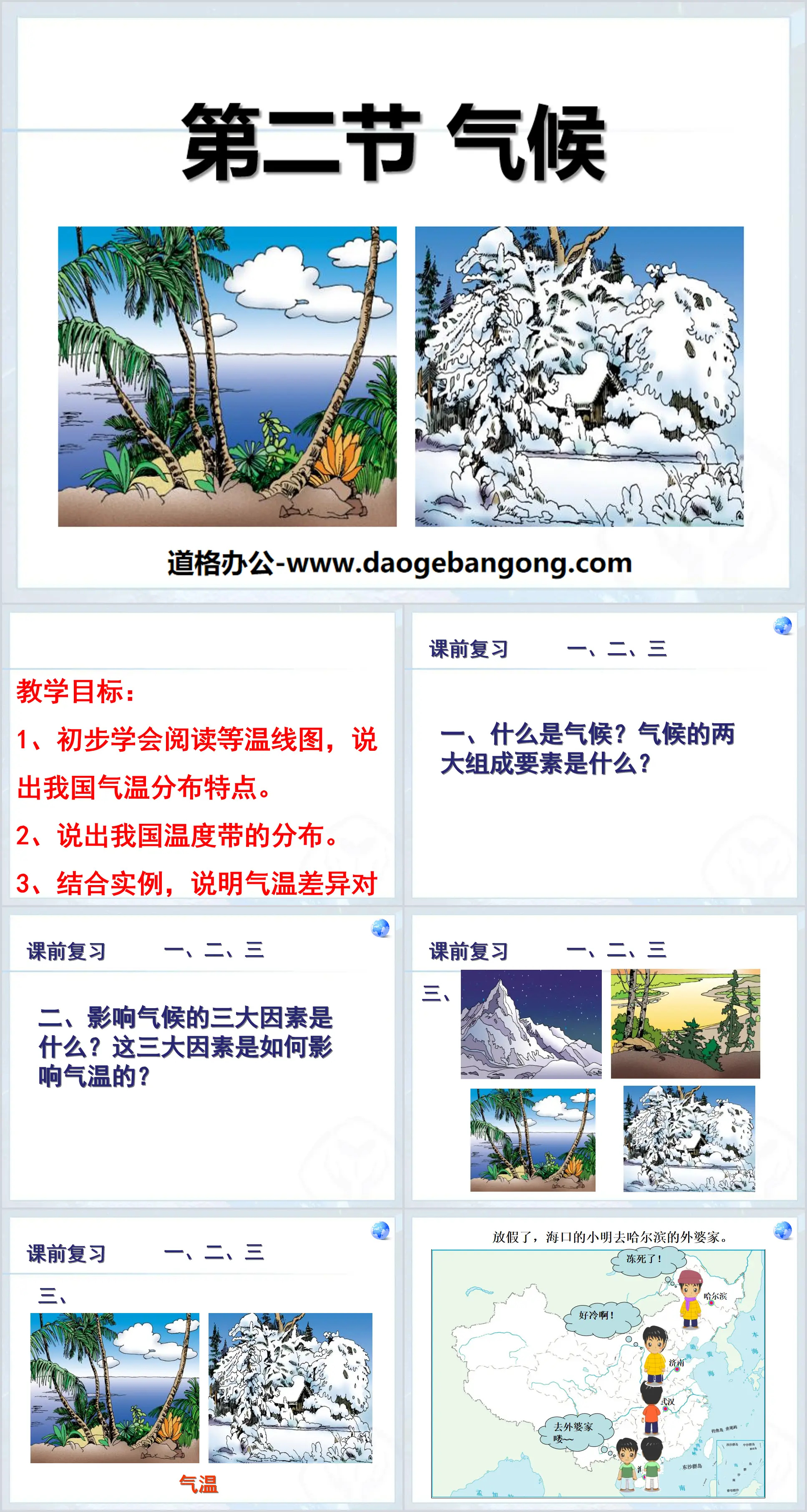 Didacticiel PPT "Climat" sur l'environnement naturel de la Chine 3