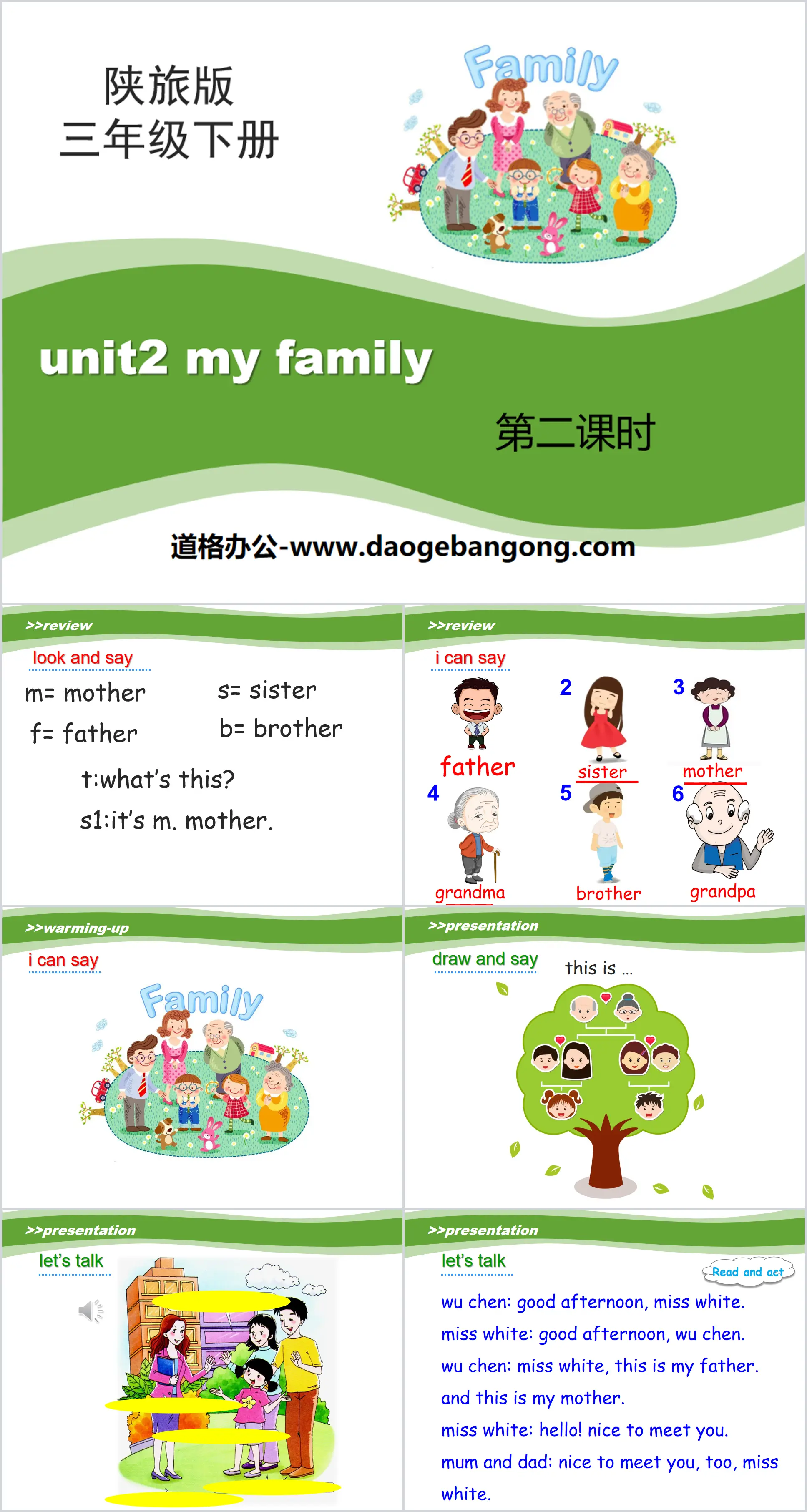 《My Family》PPT课件
