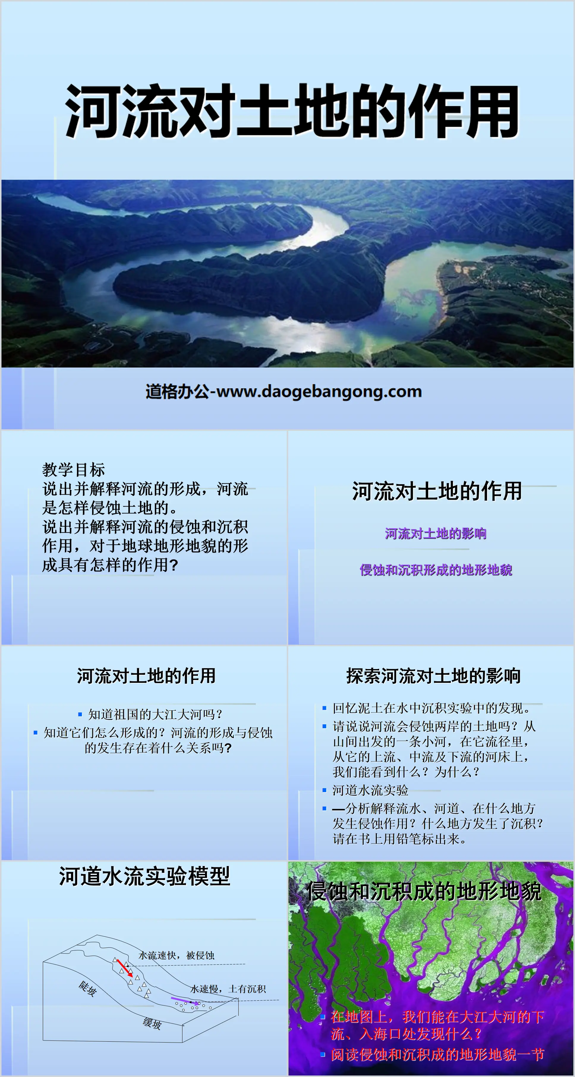 《河流对土地的作用》地球表面及其变化PPT课件2
