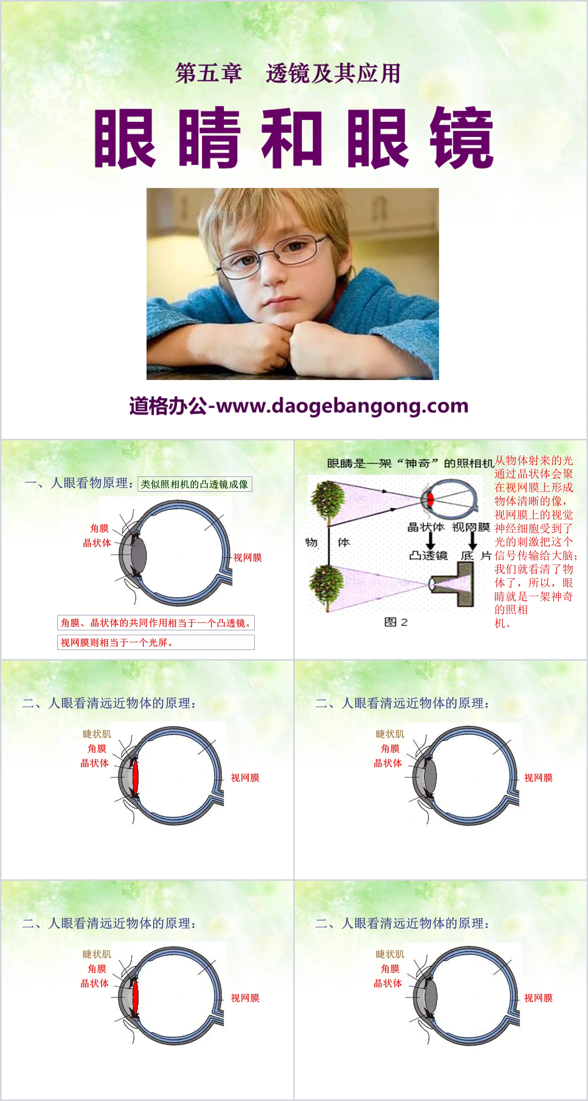 《眼睛和眼镜》透镜及其应用PPT课件3
