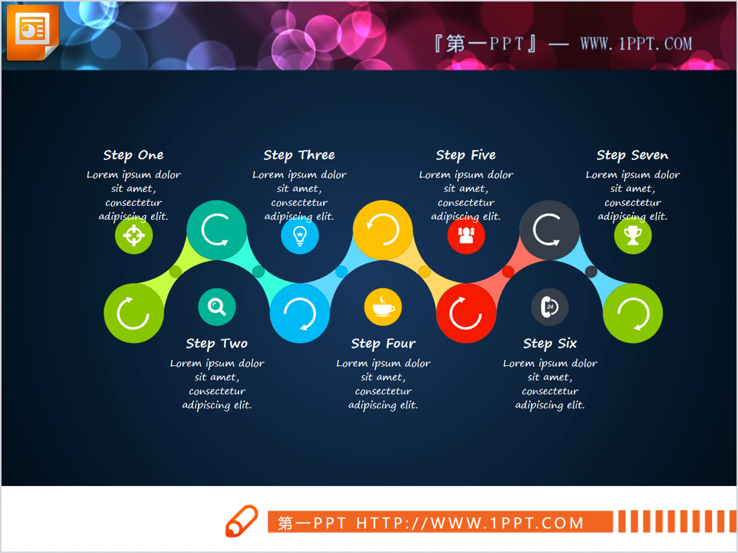 How many related PPT flow charts