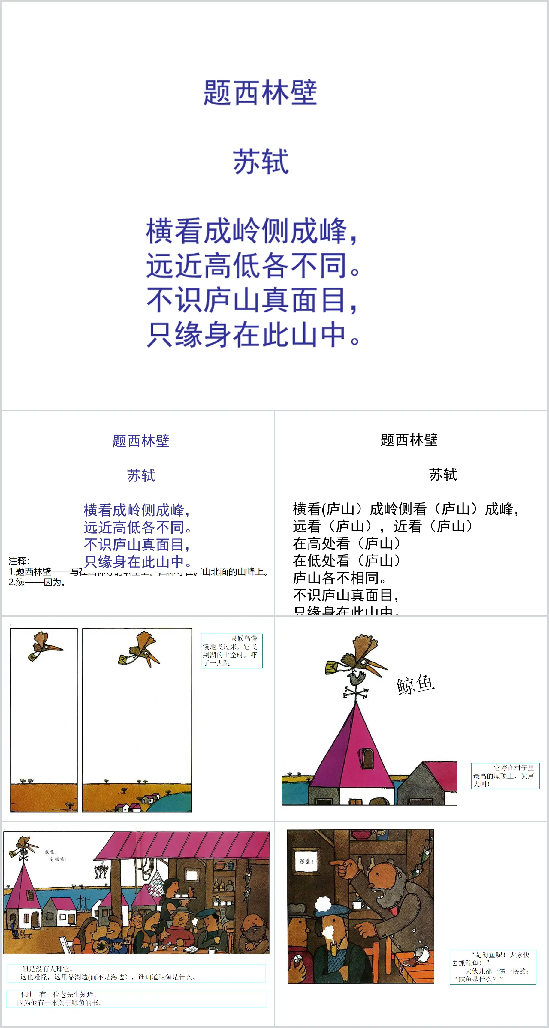 《鲸鱼》绘本故事PPT