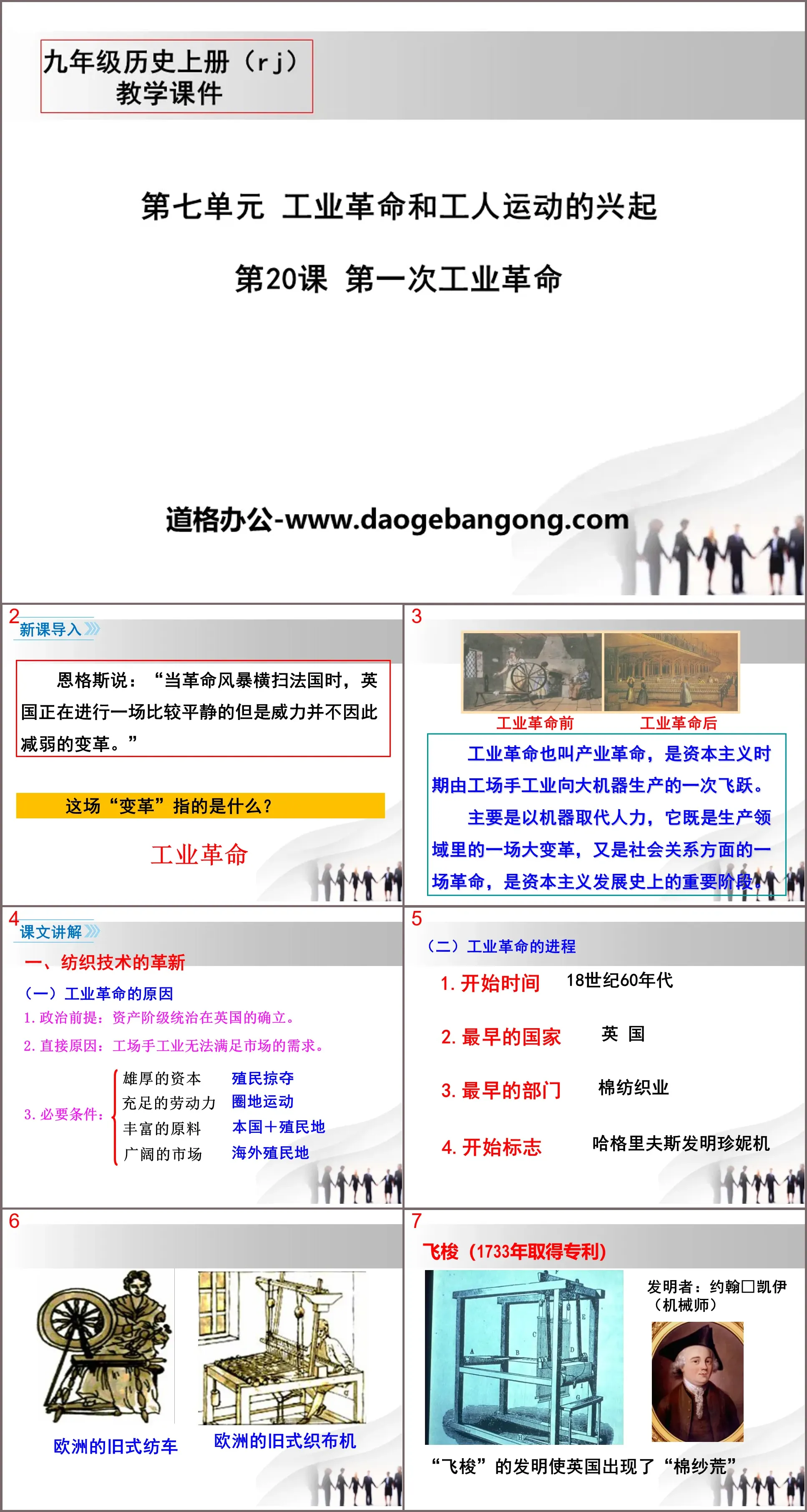 《第一次工業革命》PPT